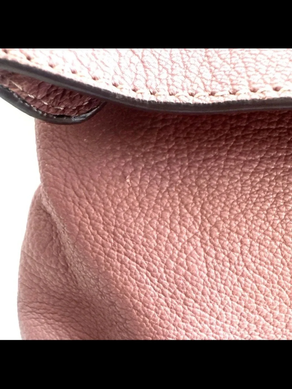 Mulberry Fold-Over Clutch in Dusty Rose with Gold Hardware